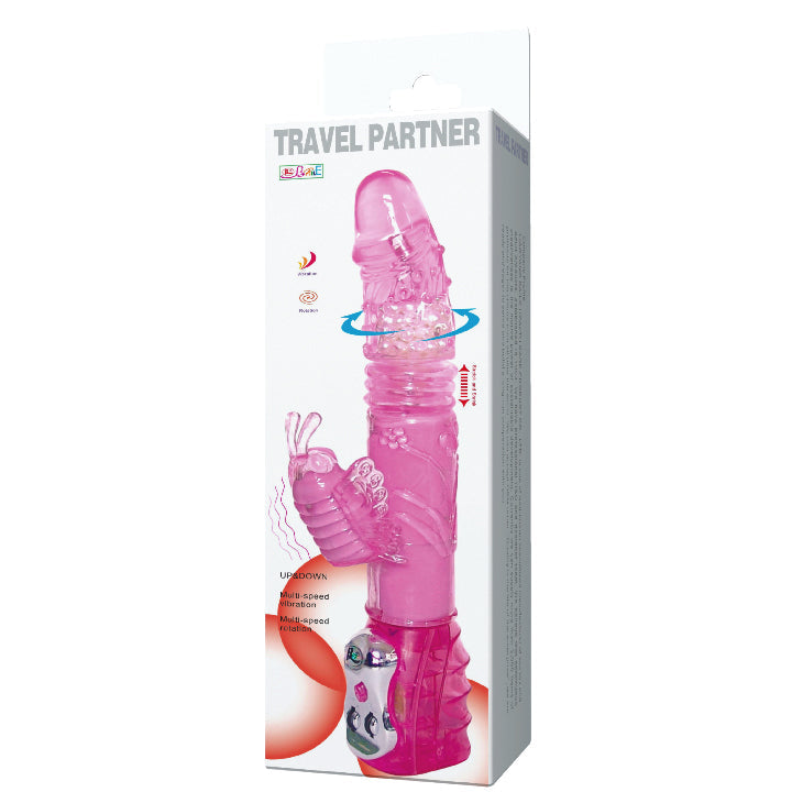 Rotating Rabbit Vibrator - Pink - K. P.