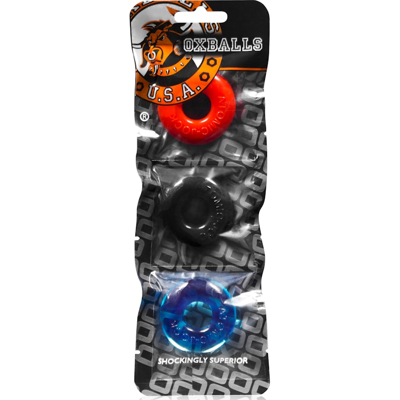 Ringer Cockring 3 Pc Multicolor - K. P.