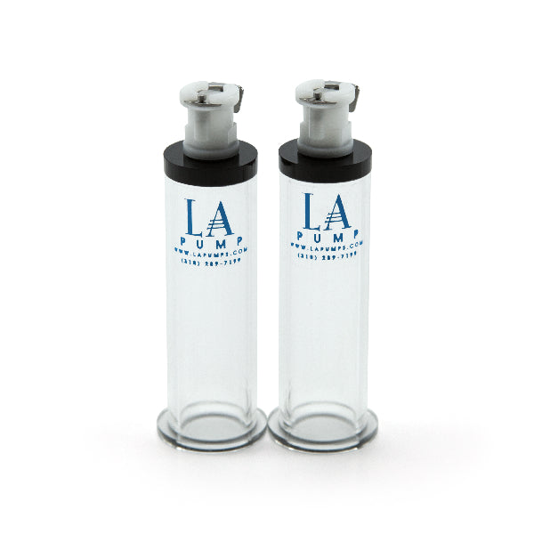 Nipple Enlargement Cylinders Pair 16mm Diameter - Clear - K. P.