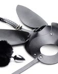 Tailz - Bunny Tail Anal Plug and Mask Set - Black - K. P.