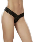 Sexy Lace Thong - Black