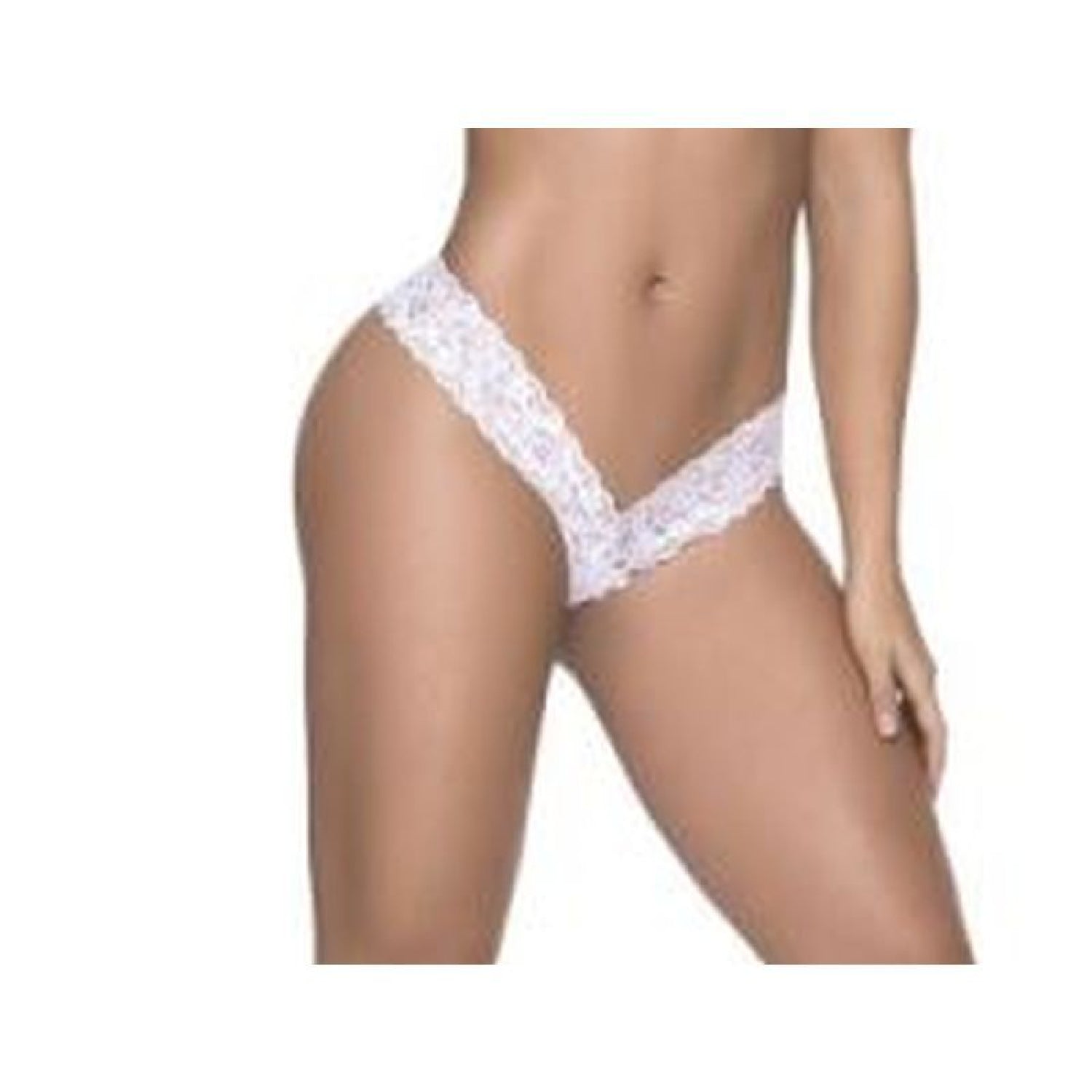 Sexy Lace Thong - White