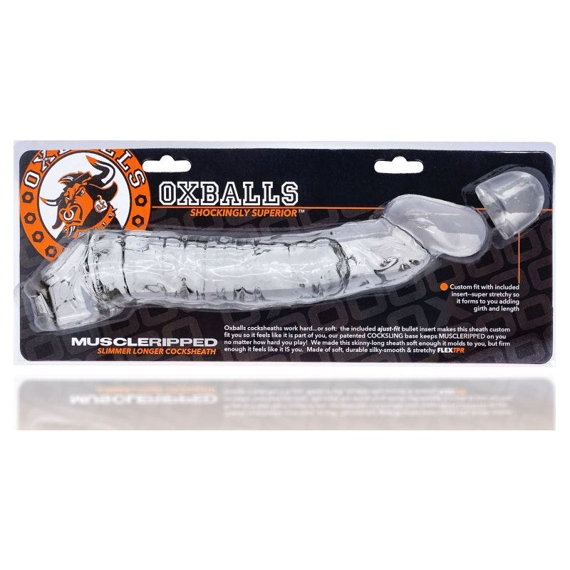 Cock Sheath - Muscle Ripped - Clear - K. P.