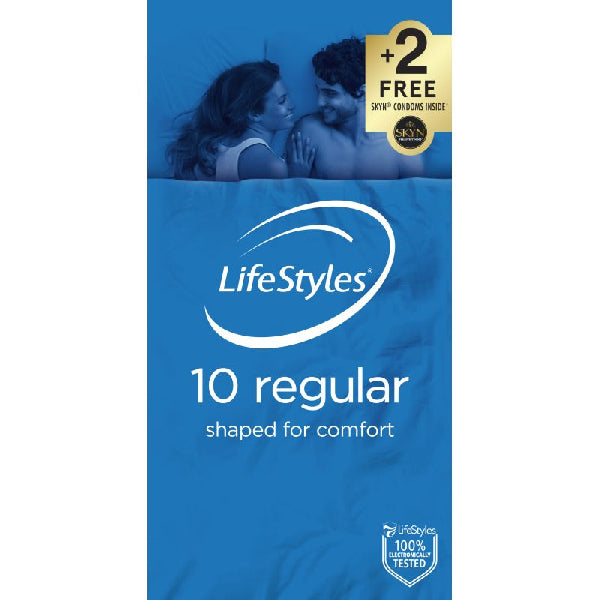 Lifestyles Regular 10 (Plus 2 Skyn Condoms) - K. P.