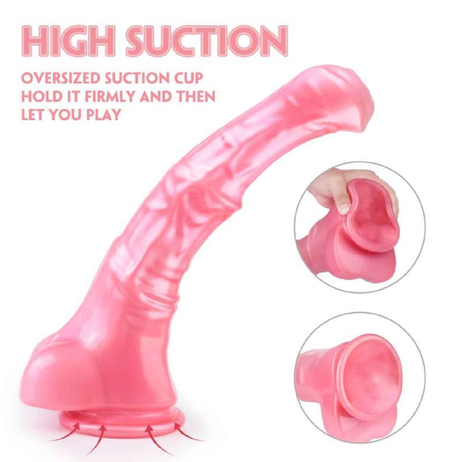 Duke Horse Dong w Balls Pink XXL