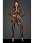 Long Tulle Overall with 3 Way Zipper - Black