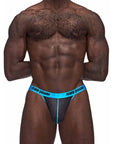 Casanova Uplift Micro Thong - Black/Blue