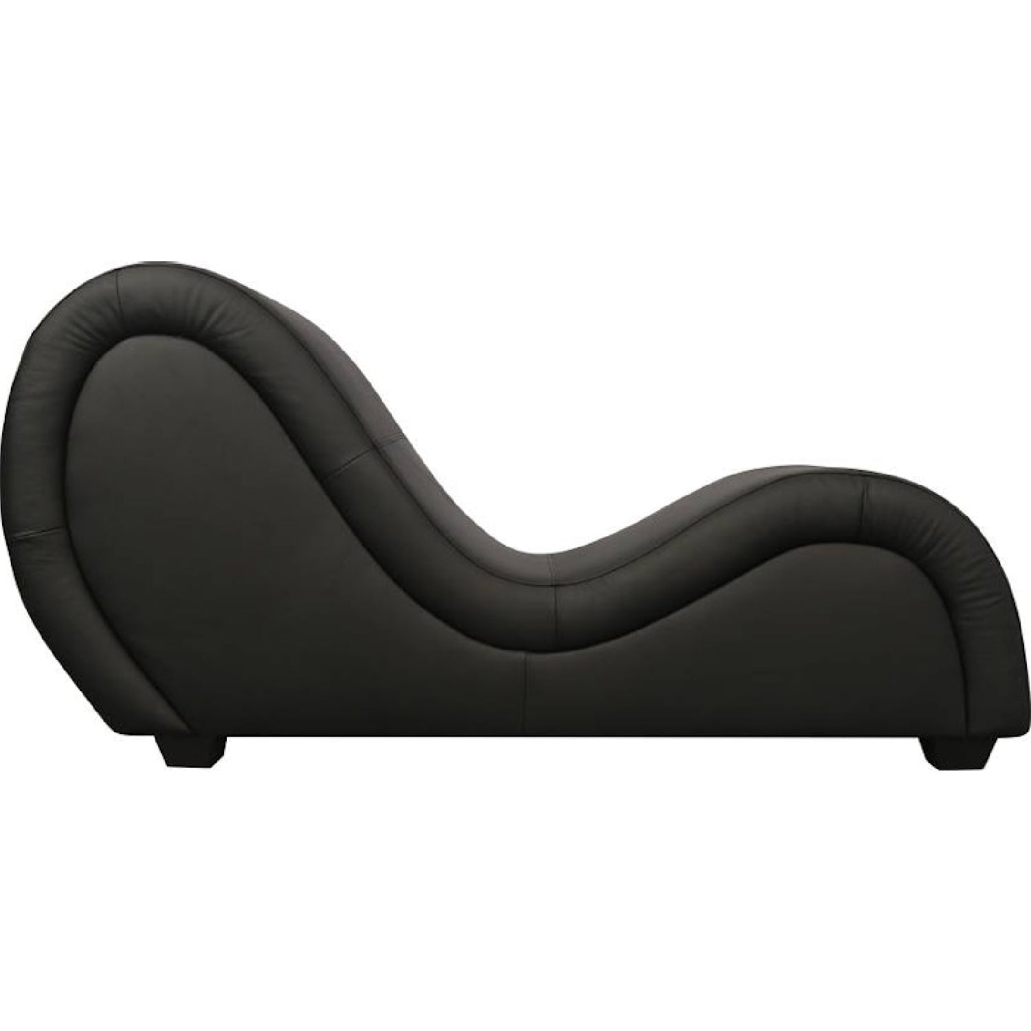 Kama Sutra Mebon Chaise Love Lounge Leather - Black - K. P.