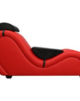 Kama Sutra Mebon Chaise Love Lounge - Red with Black Pillows - K. P.