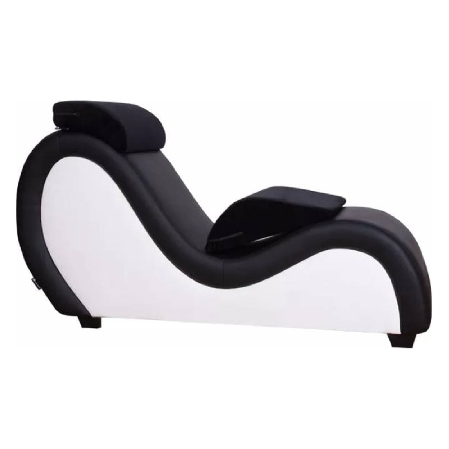 Kama Sutra Mebon Chaise Love Lounge - Red with Black Pillows - K. P.