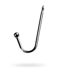 Silver Metal Anal Hook with Ball - Silver - K. P.