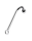 Silver Metal Anal Hook with Ball - Silver - K. P.