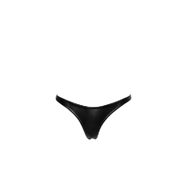 Power Wetlook Thong - Small - Black - K. P.