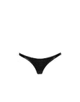 Snake Wetlook Thong - Medium - Black - K. P.