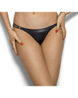 Stretch Wetlook G-String - Black