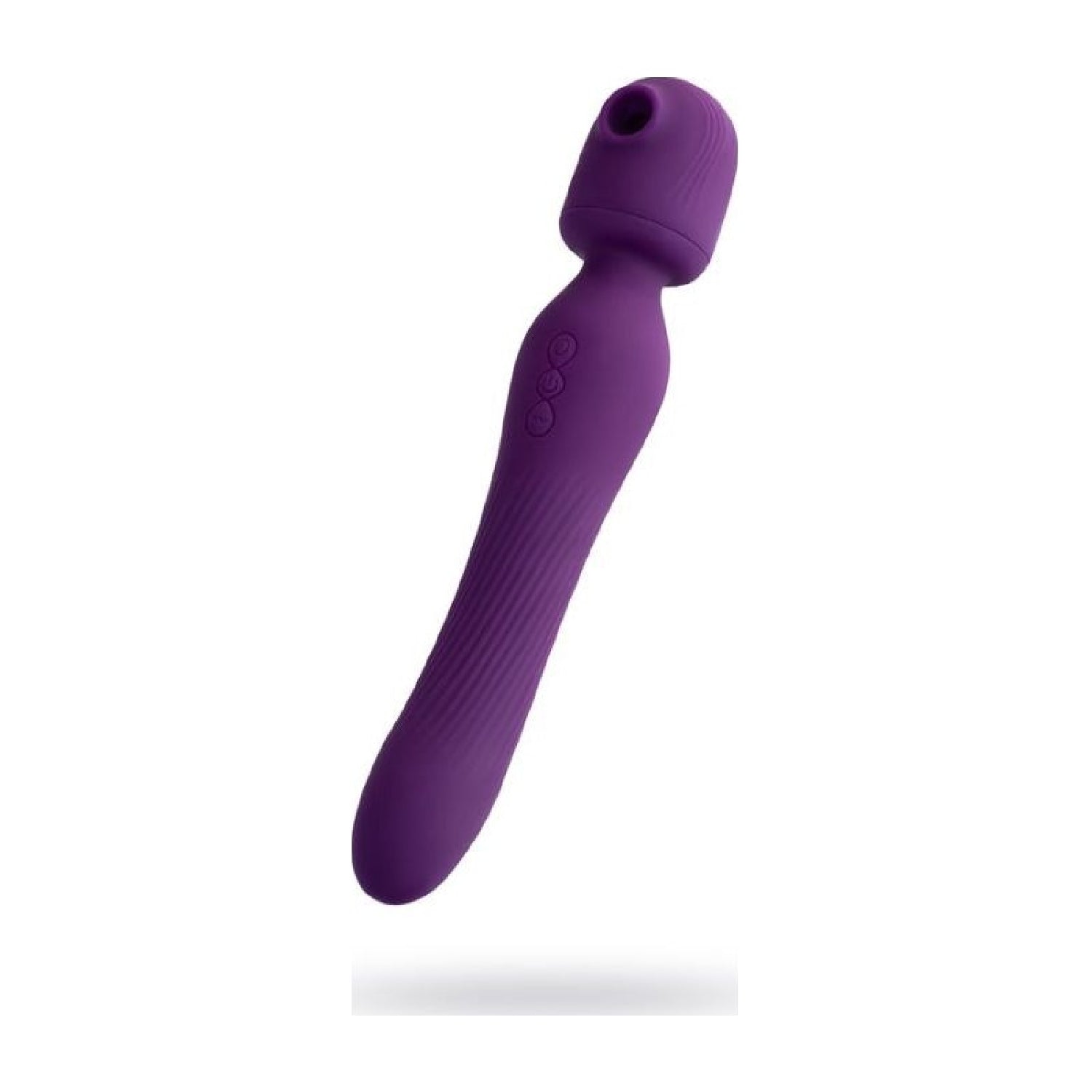 2 In 1 Air Pulse Wand Stimulator - Kisom - Violet - K. P.