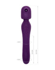 2 In 1 Air Pulse Wand Stimulator - Kisom - Violet - K. P.