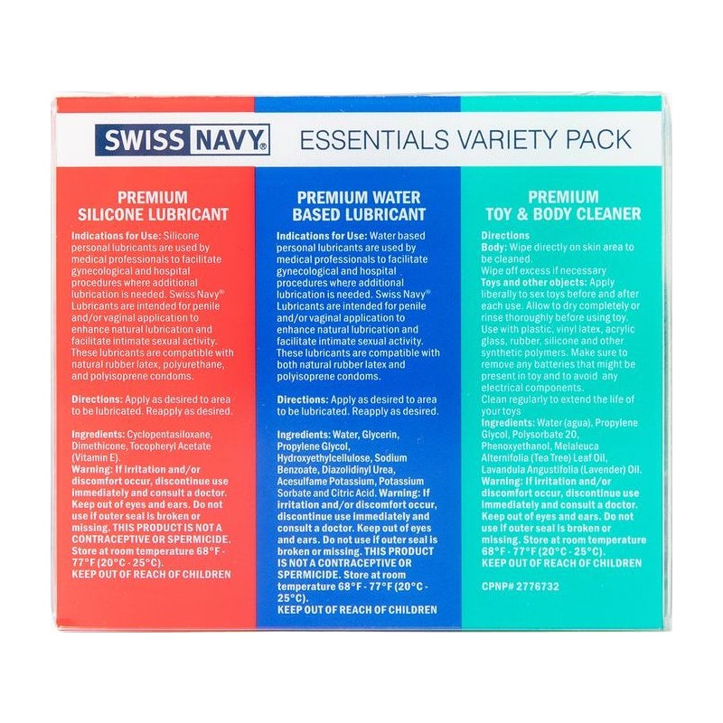 Swiss Navy Essentials Variety Pack - K. P.