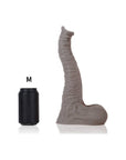 Liquid Silicone Elephant Dildo - Dexter - Medium - Grey