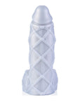 Liquid Silicone Dildo - Fetishique - Medium - Silver