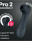 Air Pulse Clitoral Stimulator - Pro 2 Gen 3 - Black - K. P.