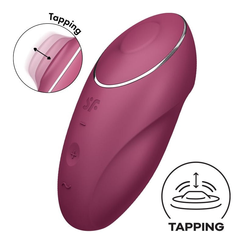 Tapping Lay On Vibrator - Tap & Climax 1 - Red - K. P.