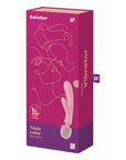 Massager & Rabbit Vibrator - Triple Lover - Pink - K. P.