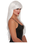 Layered Long Wig - White - K. P.