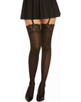 Thigh High Sheer Lace Stockings - Multiple Colours - K. P.