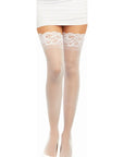 Lace Top Thigh High Stockings - Multiple Colours - K. P.