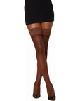 Lace Top Thigh High Stockings - Multiple Colours - K. P.