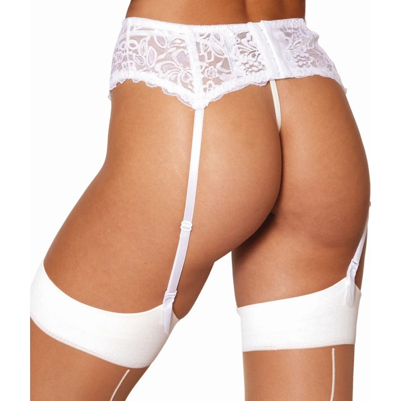 Stretch Lace Garter Belt - Multiple Colours - K. P.