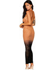 Bodystocking Gown - Copper/Black - K. P.