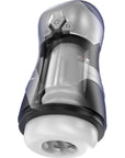 DVA Automatic USB Thrusting and Vibrating Masturbator - Grey/White - K. P.