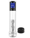 Smart Rechargeable LCD Penis Pump with Sleeve and Donut - Clear