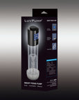 Smart Rechargeable LCD Penis Pump with Sleeve and Donut - Clear