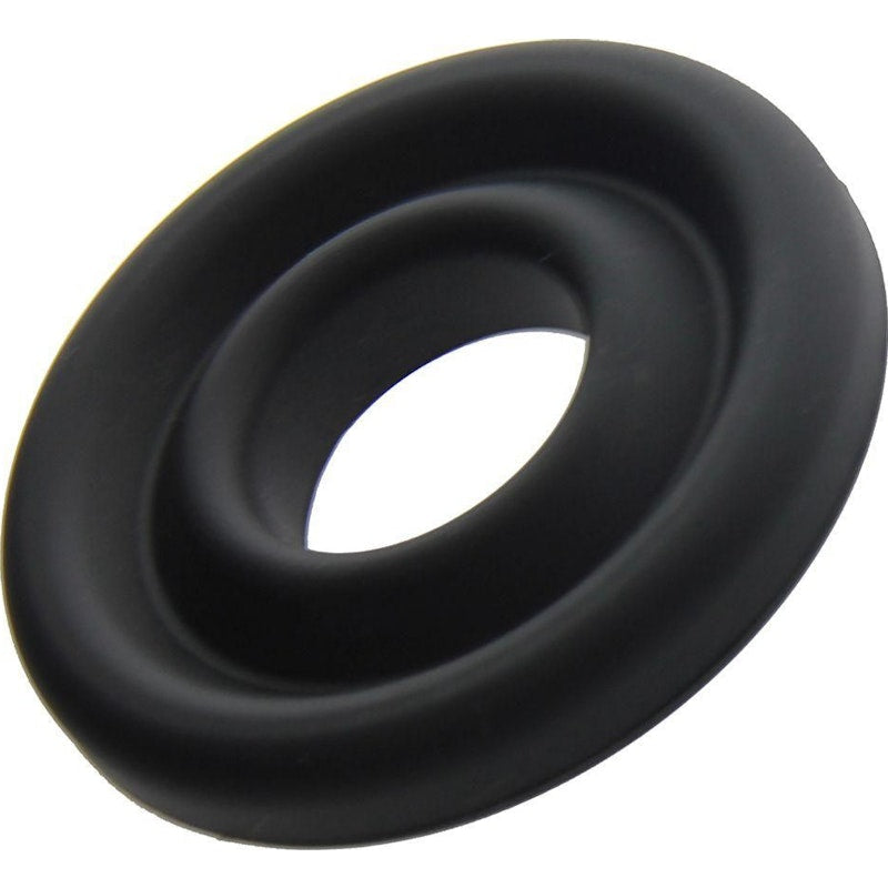 Silicone Donut Cushion Black for Pump Cylinder 2.15in - 2.5in Diameter - Black - K. P.