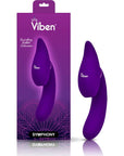 21 Mode Swivel Suction Head Triple Motor Vibrator - Symphony - Purple - K. P.