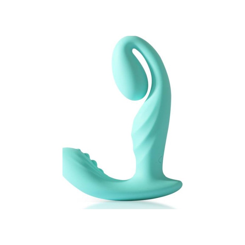 Wearable Sprout-Shaped Unisex Vibrator - LushVibe - Teal - K. P.