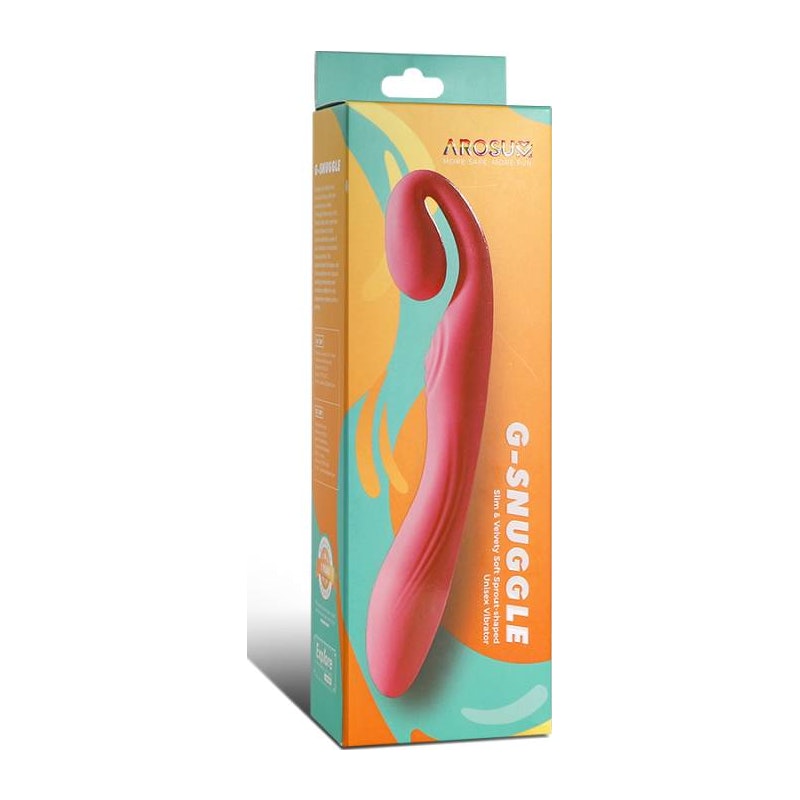 Ultrasoft Sprout-Shaped Unisex Vibrator - G-Snuggle - Pink - K. P.