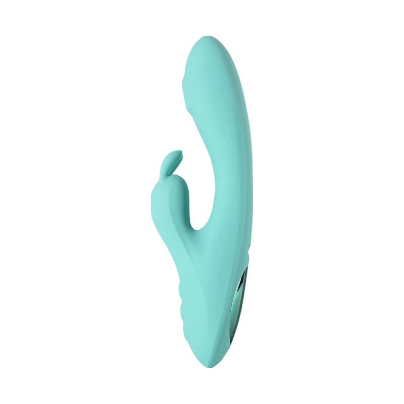 Rotating G-Spot and Clitoral Vibrator - G-Rabbit - Teal - K. P.