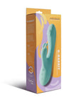 Rotating G-Spot and Clitoral Vibrator - G-Rabbit - Teal - K. P.