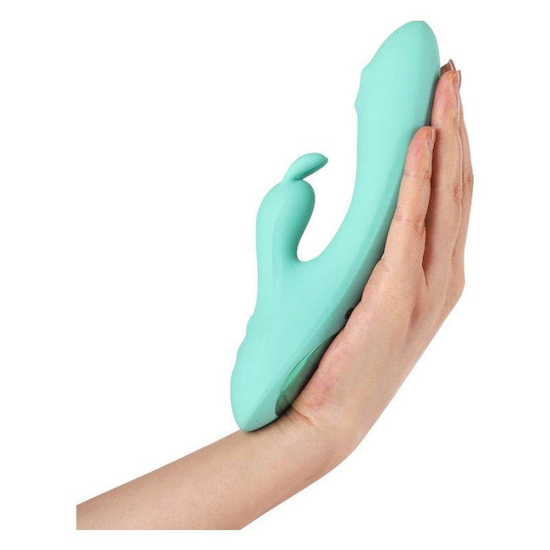 Rotating G-Spot and Clitoral Vibrator - G-Rabbit - Teal - K. P.