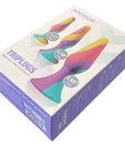 TriPlugs 3 Piece Silicone Anal Training Kit - Rainbow - K. P.