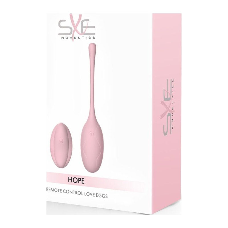 Remote Control Silicone Love Egg - Hope - Pink - K. P.