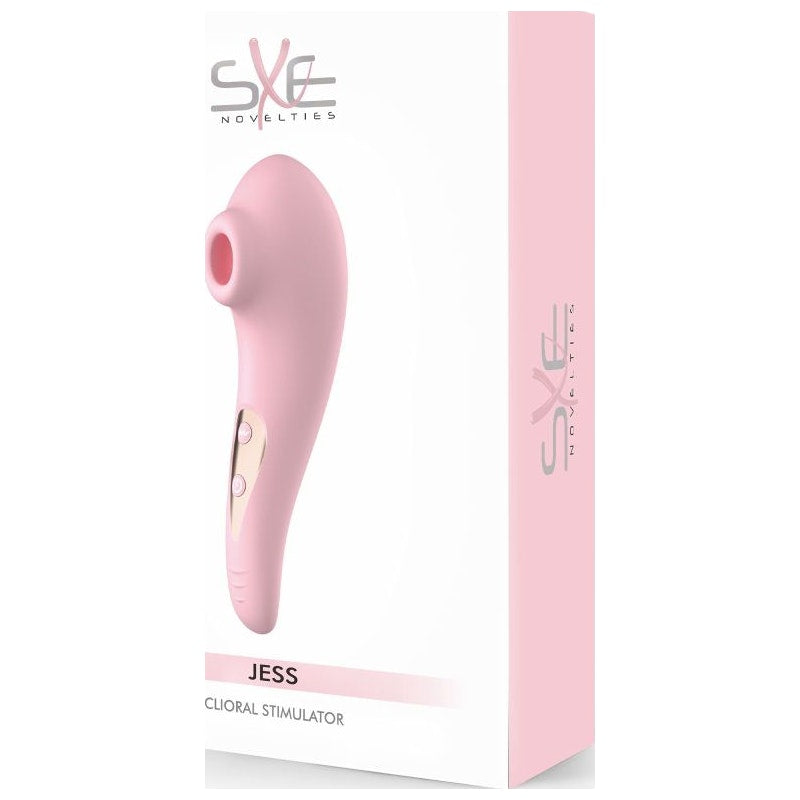 Vibrating and Sucking Clitoral Stimulator - Jess - Pink - K. P.