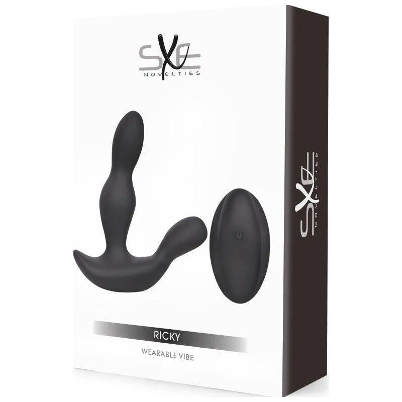 Wearable Vibrator with Remote - Ricky - Black - K. P.