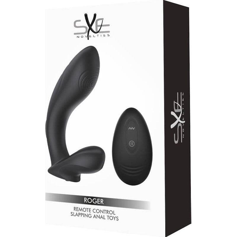 Remote Control Slapping Anal Toy - Roger - Black - K. P.