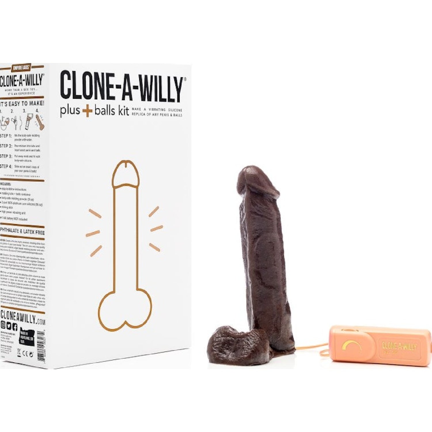 Clone a Willy Plus Balls Kit - Deep Skin Tone - K. P.