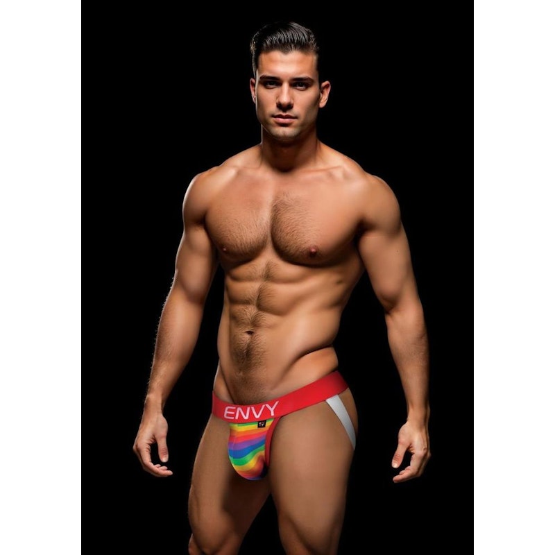 Rainbow Pride Jock Blue - K. P.